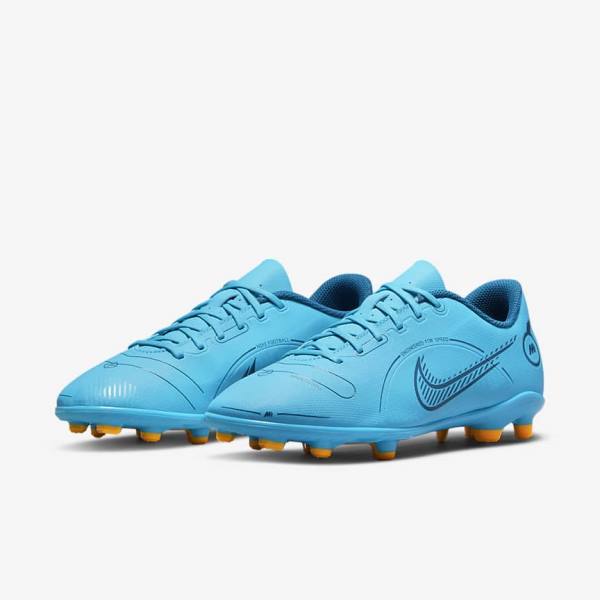 Nike Jr. Mercurial Vapor 14 Club MG Older Multi-Ground Voetbalschoenen Kinderen Blauw Oranje | NK431AMT