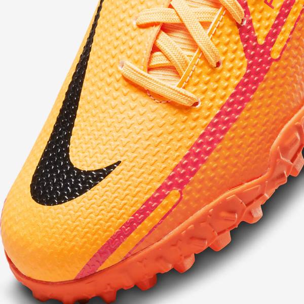 Nike Jr. Phantom GT2 Academy Dynamic Fit TF Older Turf Voetbalschoenen Kinderen Oranje Lichtrood Zwart | NK761SEV