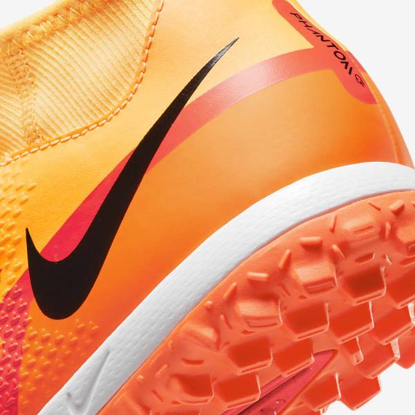 Nike Jr. Phantom GT2 Academy Dynamic Fit TF Older Turf Voetbalschoenen Kinderen Oranje Lichtrood Zwart | NK761SEV