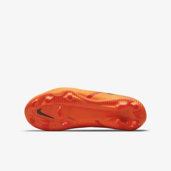 Nike Jr. Phantom GT2 Academy MG Older Multi-Ground Voetbalschoenen Kinderen Oranje Lichtrood Zwart | NK987ZKB