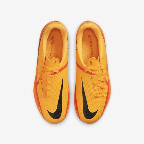 Nike Jr. Phantom GT2 Academy MG Older Multi-Ground Voetbalschoenen Kinderen Oranje Lichtrood Zwart | NK987ZKB