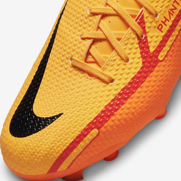 Nike Jr. Phantom GT2 Academy MG Older Multi-Ground Voetbalschoenen Kinderen Oranje Lichtrood Zwart | NK987ZKB