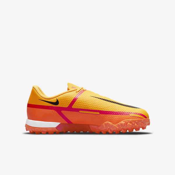 Nike Jr. Phantom GT2 Academy TF Older Turf Voetbalschoenen Kinderen Oranje Lichtrood Zwart | NK342UPW