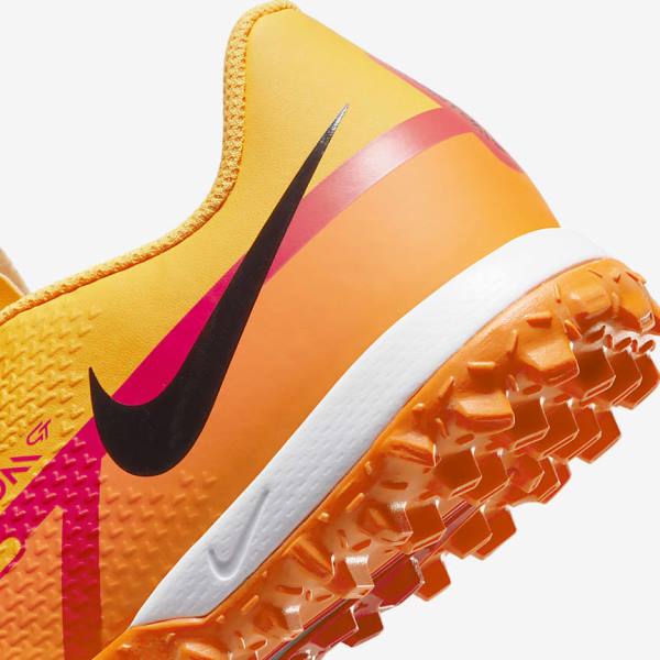 Nike Jr. Phantom GT2 Academy TF Older Turf Voetbalschoenen Kinderen Oranje Lichtrood Zwart | NK342UPW