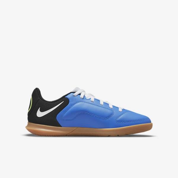 Nike Jr. Tiempo Legend 9 Club IC Older Indoor-Court Voetbalschoenen Kinderen Lichtblauw Lichtgroen Bruin Zwart | NK361WVO