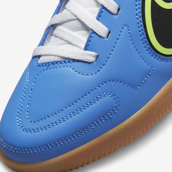 Nike Jr. Tiempo Legend 9 Club IC Older Indoor-Court Voetbalschoenen Kinderen Lichtblauw Lichtgroen Bruin Zwart | NK361WVO