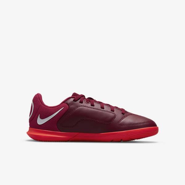 Nike Jr. Tiempo Legend 9 Club IC Older Indoor-Court Voetbalschoenen Kinderen Rood Lichtrood | NK987XPG