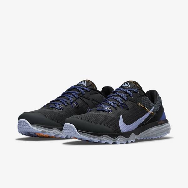 Nike Juniper Trail Trail Hardloopschoenen Dames Donkergrijs Zwart Licht | NK013ZWB