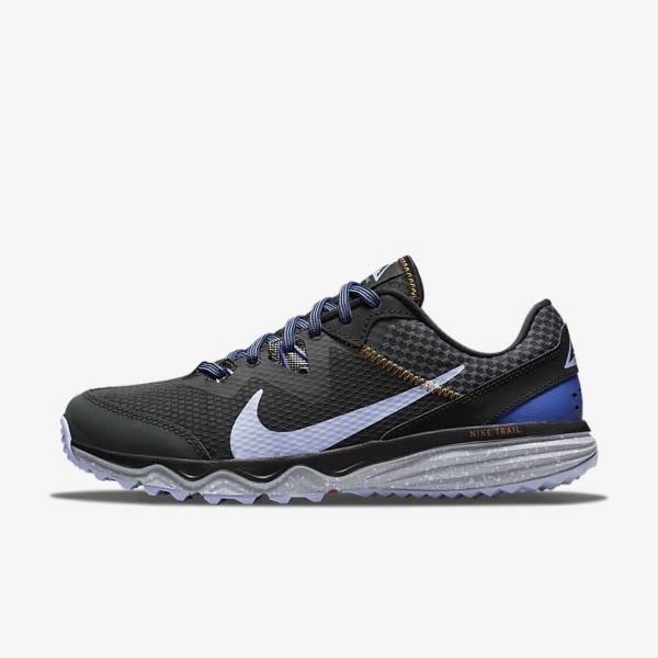 Nike Juniper Trail Trail Hardloopschoenen Dames Donkergrijs Zwart Licht | NK013ZWB