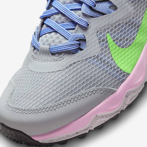 Nike Juniper Trail Trail Hardloopschoenen Dames Grijs Lichtblauw Roze Groen | NK029IZD