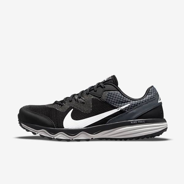 Nike Juniper Trail Trail Hardloopschoenen Heren Zwart Donkergrijs Wit | NK927EGT