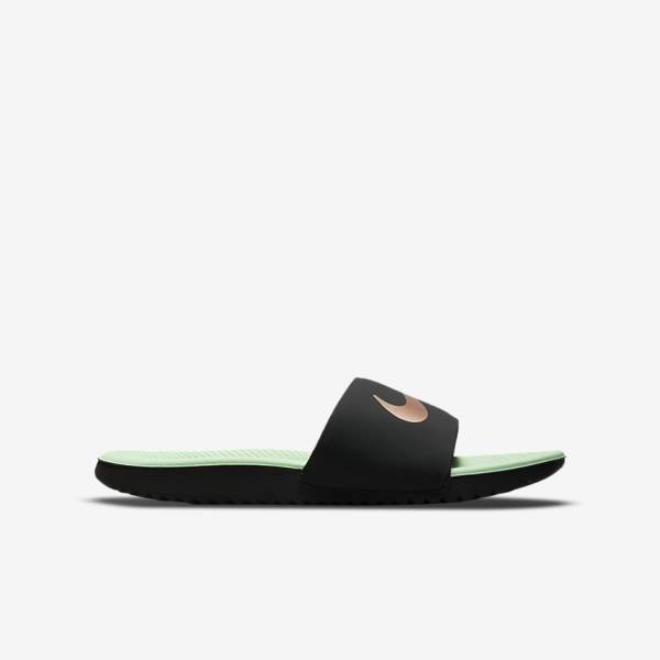 Nike Kawa Older Badslippers Kinderen Mintgroen Metal Rood Bruin | NK358CZX