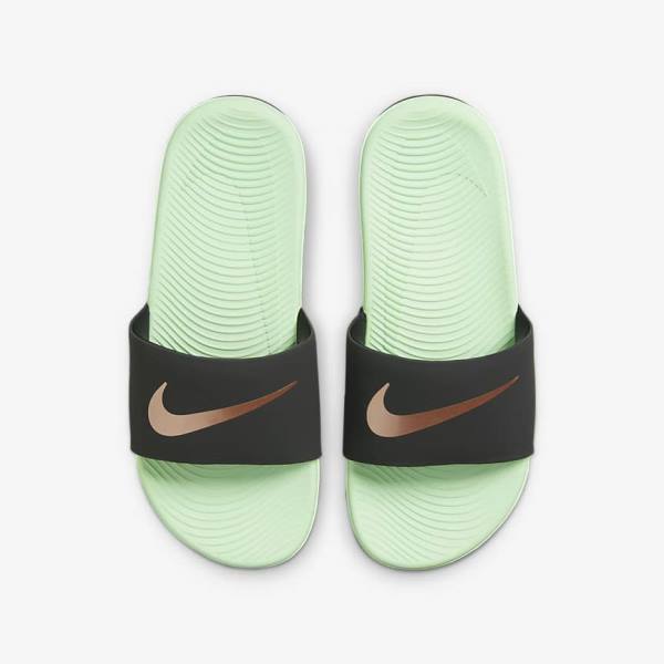 Nike Kawa Older Badslippers Kinderen Mintgroen Metal Rood Bruin | NK358CZX