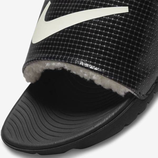 Nike Kawa SE Older Badslippers Kinderen Zwart | NK406MUB