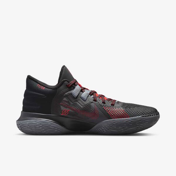 Nike Kyrie Flytrap 5 Basketbalschoenen Heren Zwart Grijs Rood | NK251NWG