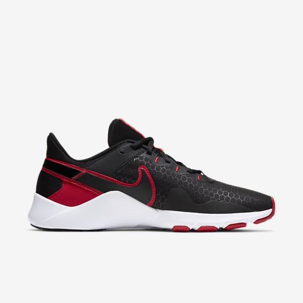 Nike Legend Essential 2 Fitness Schoenen Heren Zwart Rood Wit | NK140VYP