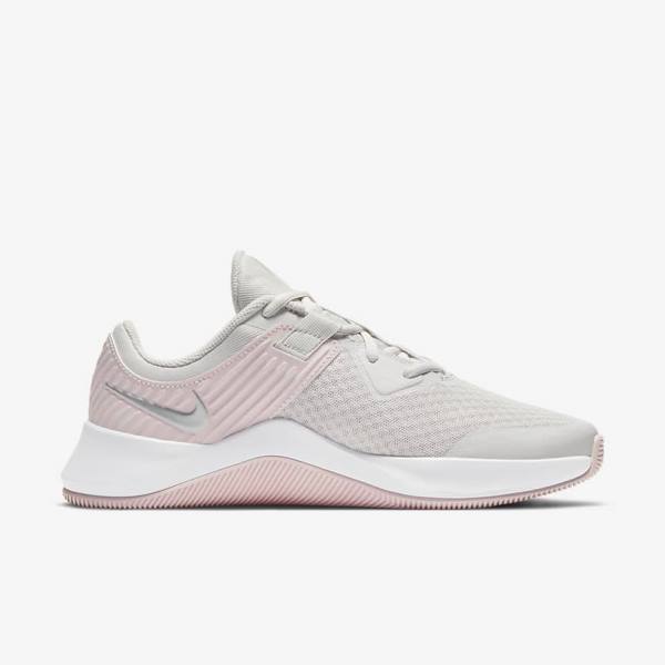 Nike MC Trainer Fitness Schoenen Dames Platina Roze Wit Metal Zilver | NK934SME