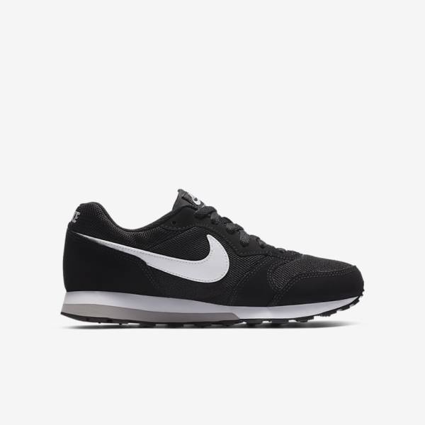 Nike MD Runner 2 Older Sneakers Kinderen Zwart Grijs Wit | NK096FGM