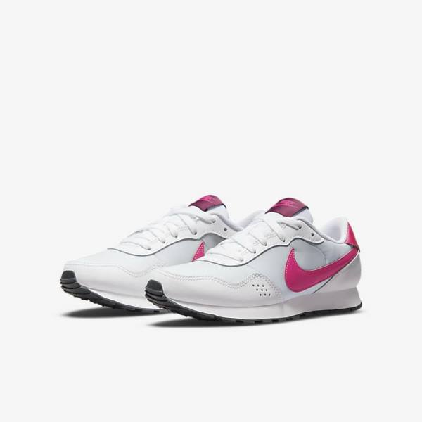 Nike MD Valiant Older Sneakers Kinderen Platina Donkergrijs Roze | NK691LPM