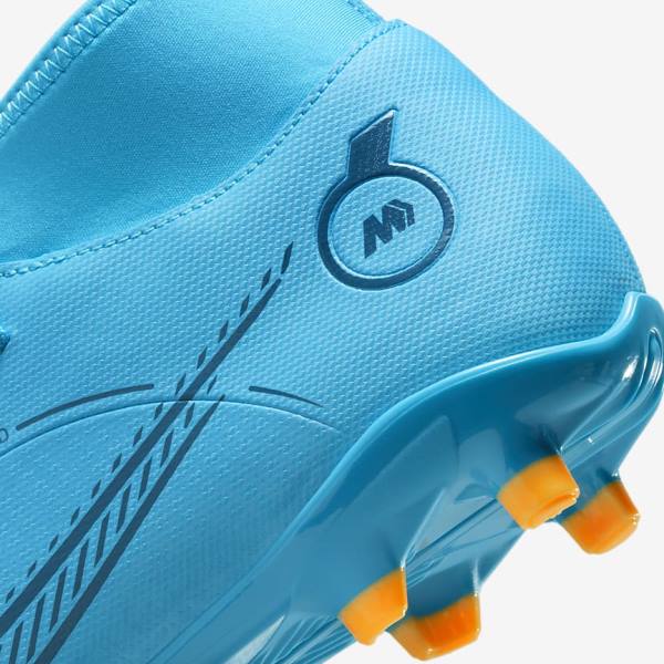 Nike Mercurial Superfly 8 Club MG Multi-Grounds Voetbalschoenen Heren Blauw Oranje | NK723OGM