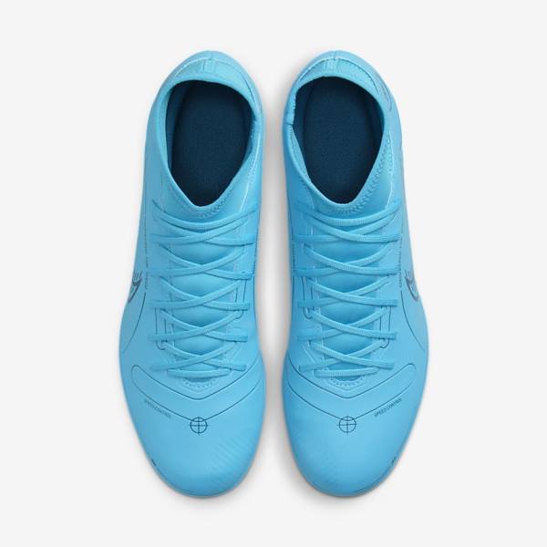 Nike Mercurial Superfly 8 Club MG Multi-Grounds Voetbalschoenen Dames Blauw Oranje | NK851KDS