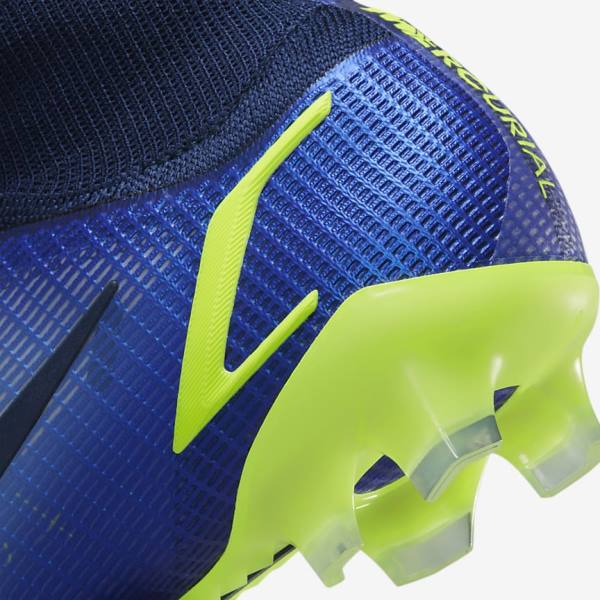 Nike Mercurial Superfly 8 Elite FG Firm-Grounds Voetbalschoenen Heren Blauw | NK268UPR