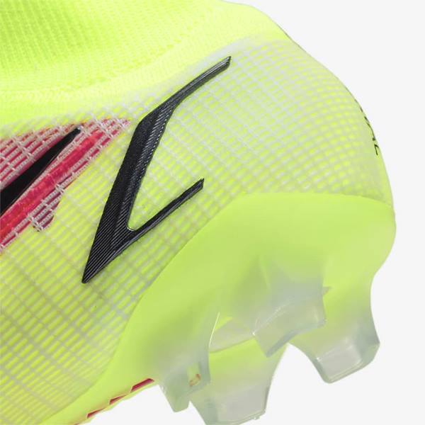 Nike Mercurial Superfly 8 Elite FG Firm-Grounds Voetbalschoenen Heren Zwart Lichtrood | NK278LCF