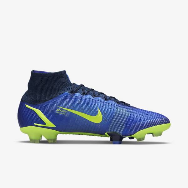 Nike Mercurial Superfly 8 Elite FG Firm-Grounds Voetbalschoenen Dames Blauw | NK623NZA