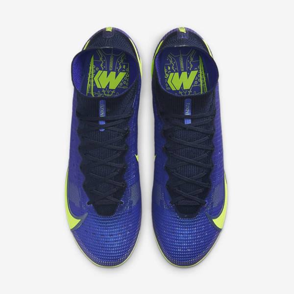 Nike Mercurial Superfly 8 Elite FG Firm-Grounds Voetbalschoenen Dames Blauw | NK623NZA