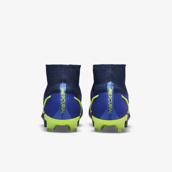 Nike Mercurial Superfly 8 Elite FG Firm-Grounds Voetbalschoenen Dames Blauw | NK623NZA