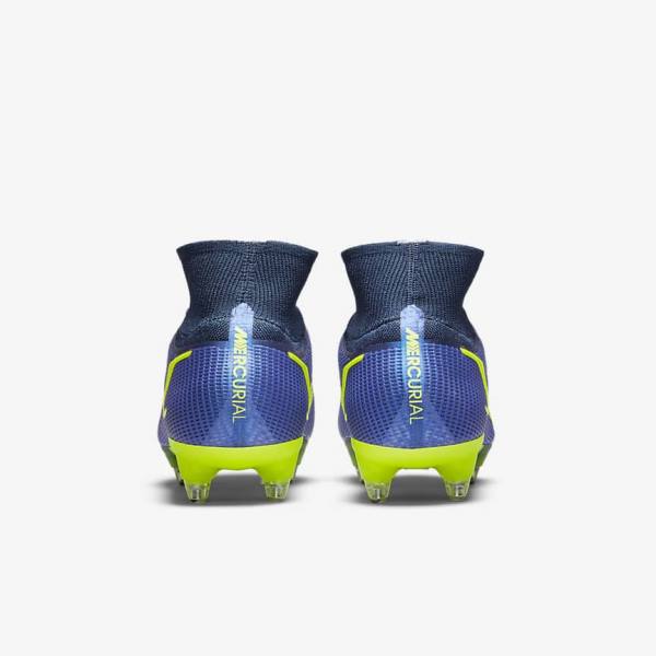 Nike Mercurial Superfly 8 Elite SG-Pro AC Soft-Ground Voetbalschoenen Dames Blauw | NK425KAH