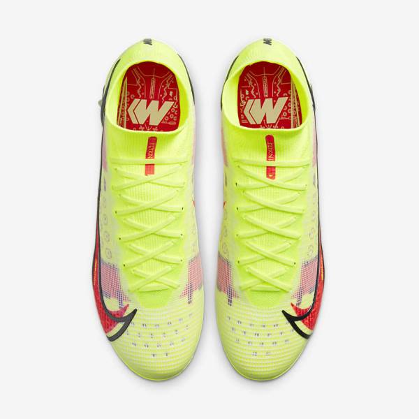 Nike Mercurial Superfly 8 Elite SG-Pro AC Soft-Ground Voetbalschoenen Heren Zwart Lichtrood | NK698ZXO