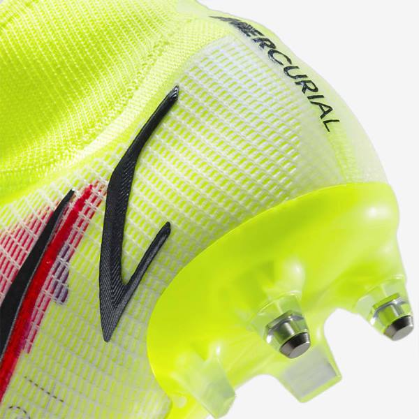 Nike Mercurial Superfly 8 Elite SG-Pro AC Soft-Ground Voetbalschoenen Heren Zwart Lichtrood | NK698ZXO