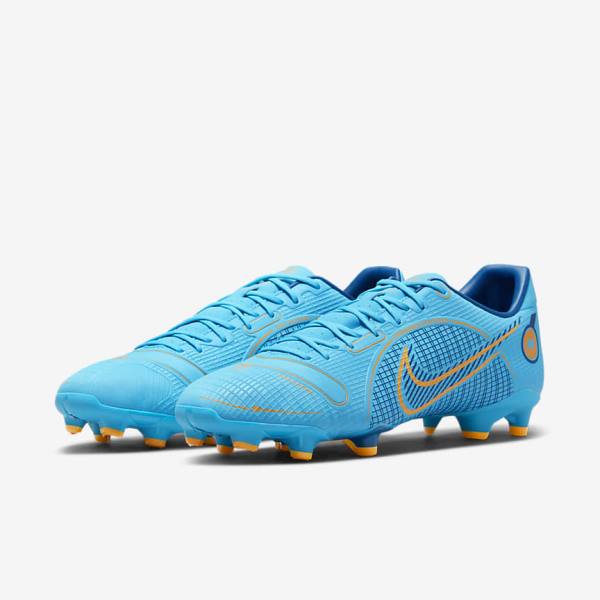 Nike Mercurial Vapor 14 Academy MG Multi-Ground Voetbalschoenen Dames Blauw Oranje | NK081BUD