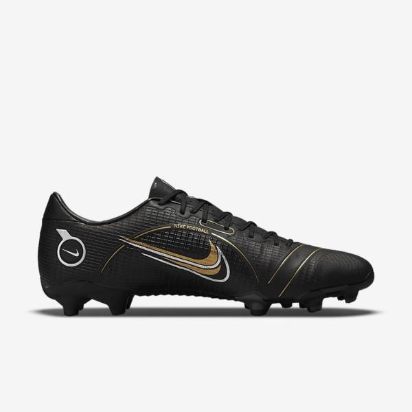 Nike Mercurial Vapor 14 Academy MG Multi-Ground Voetbalschoenen Dames Zwart Metal Zilver Grijs Metal Goud | NK417NJG