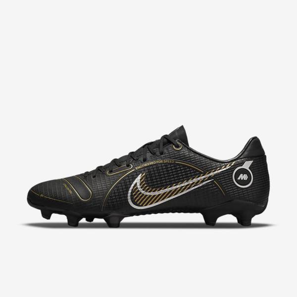 Nike Mercurial Vapor 14 Academy MG Multi-Ground Voetbalschoenen Heren Zwart Metal Zilver Grijs Metal Goud | NK507MQJ