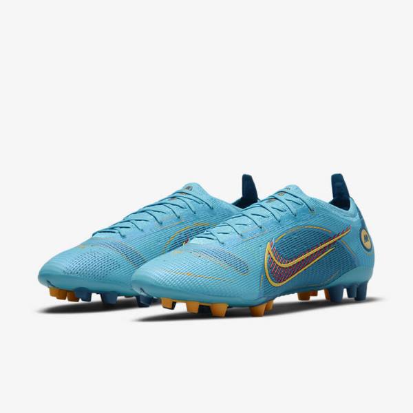 Nike Mercurial Vapor 14 Elite AG Artificial-Grounds Voetbalschoenen Heren Blauw Oranje | NK603WPJ