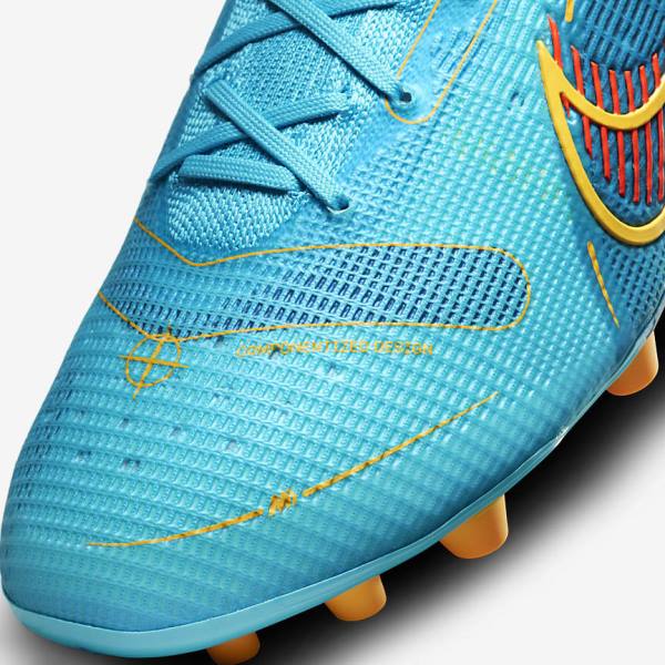 Nike Mercurial Vapor 14 Elite AG Artificial-Grounds Voetbalschoenen Heren Blauw Oranje | NK603WPJ