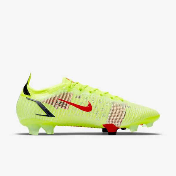 Nike Mercurial Vapor 14 Elite FG Firm-Ground Voetbalschoenen Dames Zwart Lichtrood | NK146SPH