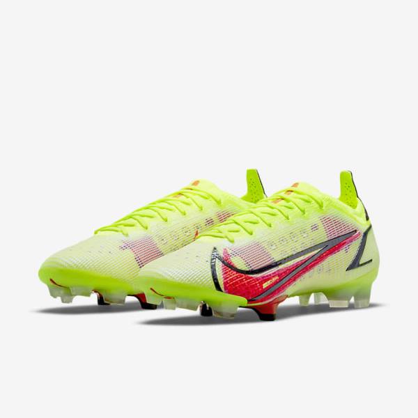 Nike Mercurial Vapor 14 Elite FG Firm-Ground Voetbalschoenen Dames Zwart Lichtrood | NK146SPH