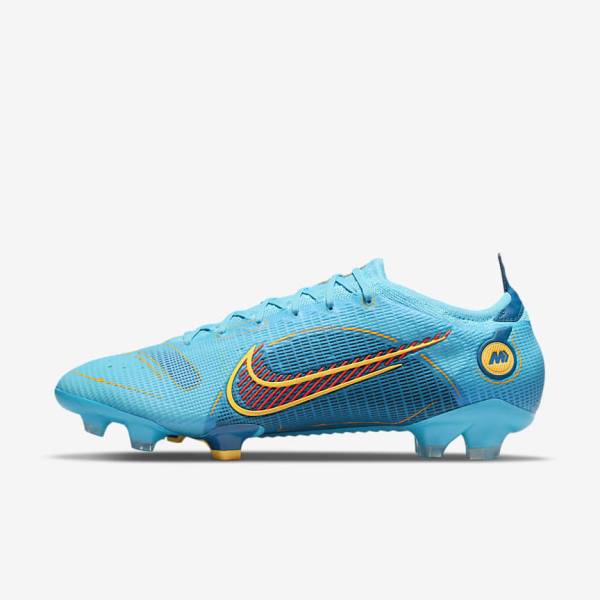 Nike Mercurial Vapor 14 Elite FG Firm-Grounds Voetbalschoenen Heren Blauw Oranje | NK150VXF