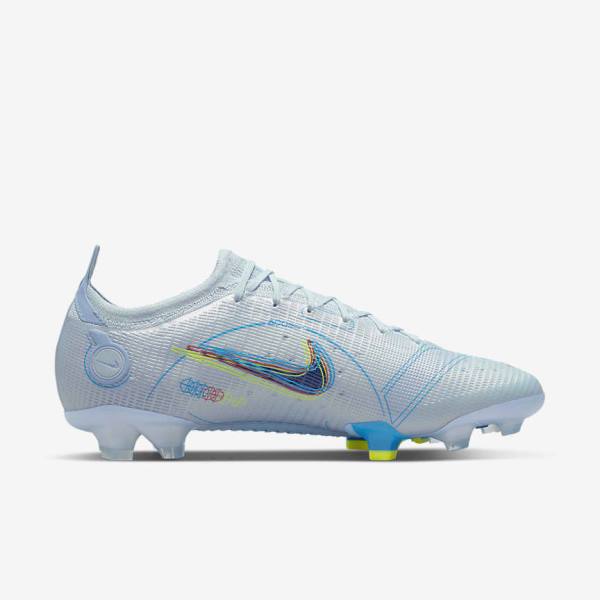 Nike Mercurial Vapor 14 Elite FG Firm-Grounds Voetbalschoenen Heren Grijs Lichtblauw Blauw | NK162LOT