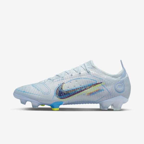 Nike Mercurial Vapor 14 Elite FG Firm-Grounds Voetbalschoenen Dames Grijs Lichtblauw Blauw | NK238IFZ