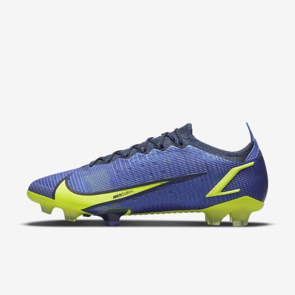 Nike Mercurial Vapor 14 Elite FG Firm-Ground Voetbalschoenen Dames Blauw | NK829QZU