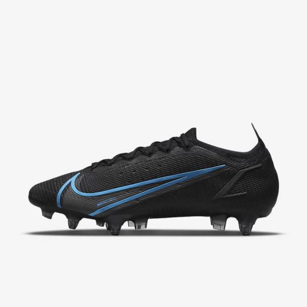 Nike Mercurial Vapor 14 Elite SG-Pro AC Soft-Ground Voetbalschoenen Heren Zwart Grijs | NK598CBJ