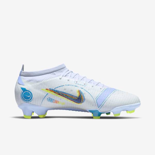 Nike Mercurial Vapor 14 Pro FG Firm-Ground Voetbalschoenen Dames Grijs Lichtblauw Blauw | NK971FOT