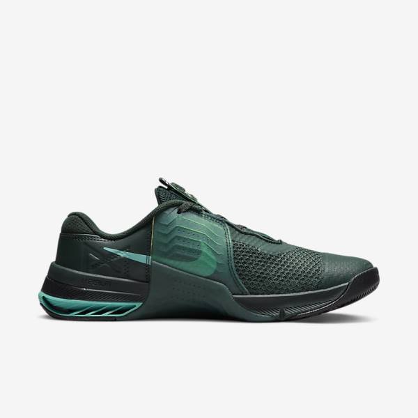 Nike Metcon 7 Fitness Schoenen Dames Groen Turquoise Zwart Gekleurd | NK907JSQ