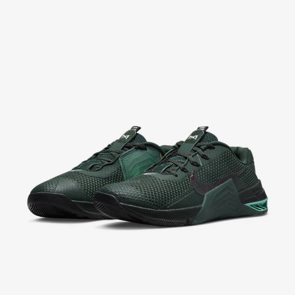 Nike Metcon 7 Fitness Schoenen Dames Groen Turquoise Zwart Gekleurd | NK907JSQ