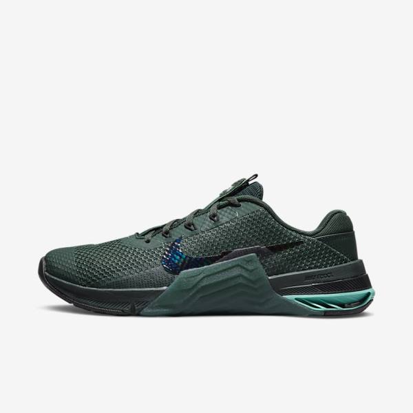 Nike Metcon 7 Fitness Schoenen Dames Groen Turquoise Zwart Gekleurd | NK907JSQ