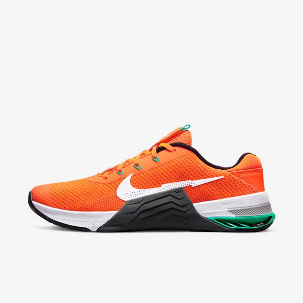 Nike Metcon 7 Fitness Schoenen Dames Oranje Donkergrijs Turquoise Wit | NK283IMZ